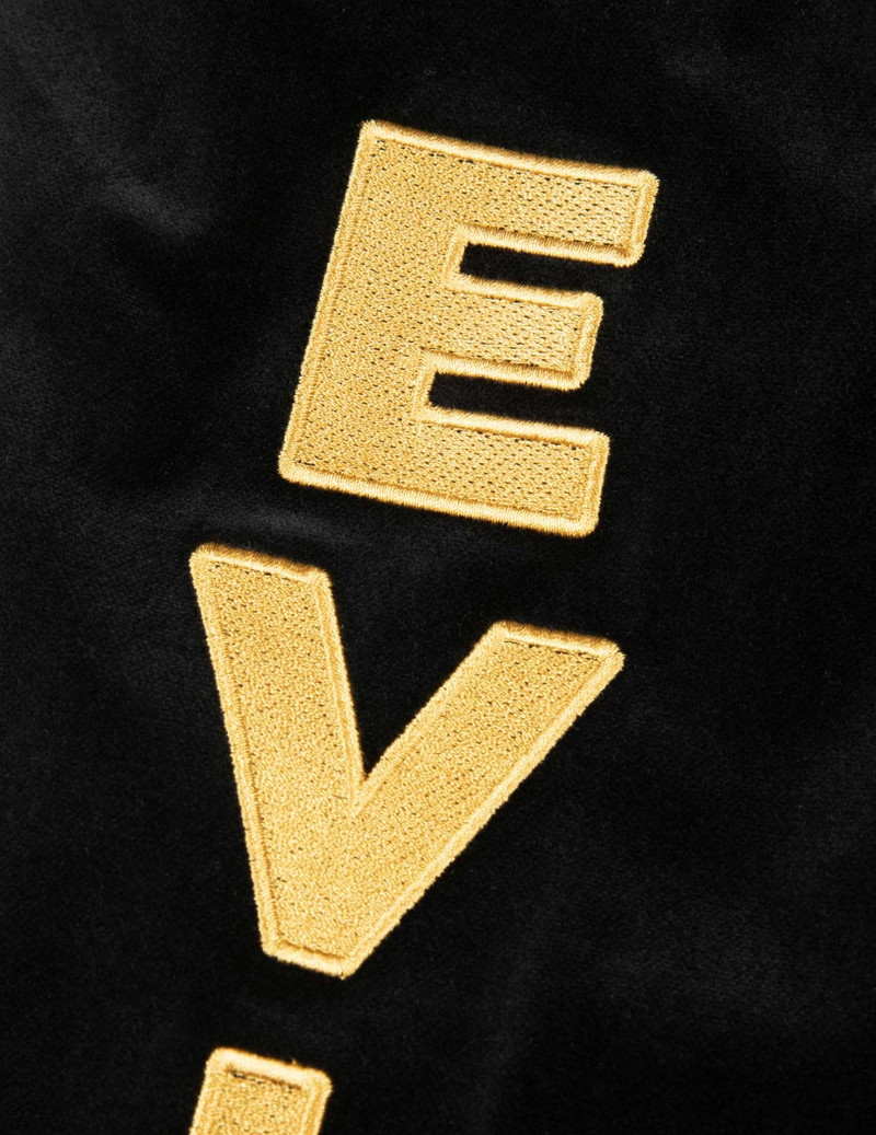 TIGER AND LOGO EMBROIDERY OVERSIZED VELVET BOMBER JACKET 11