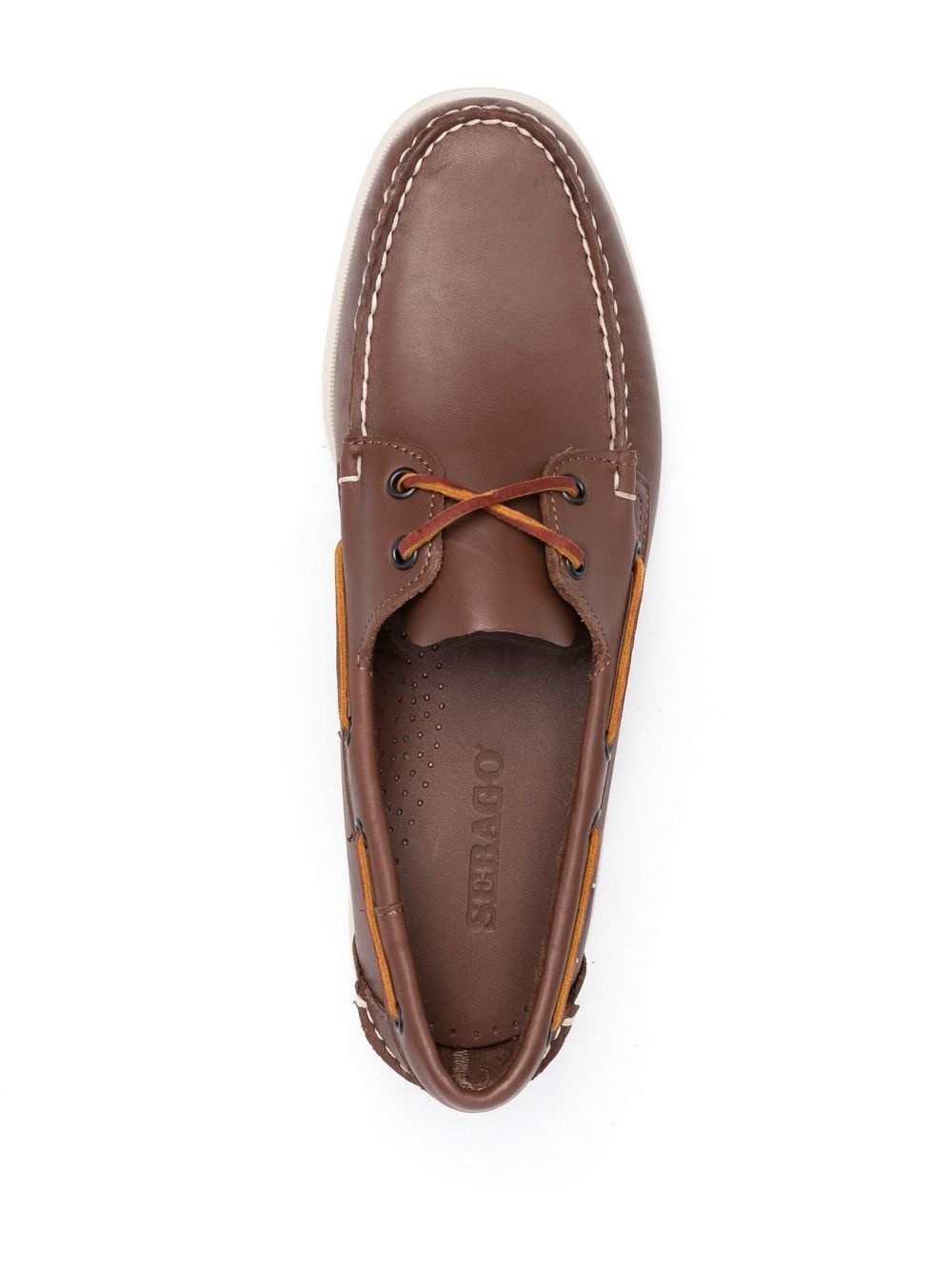 front lace-up detail boat shoes - 4