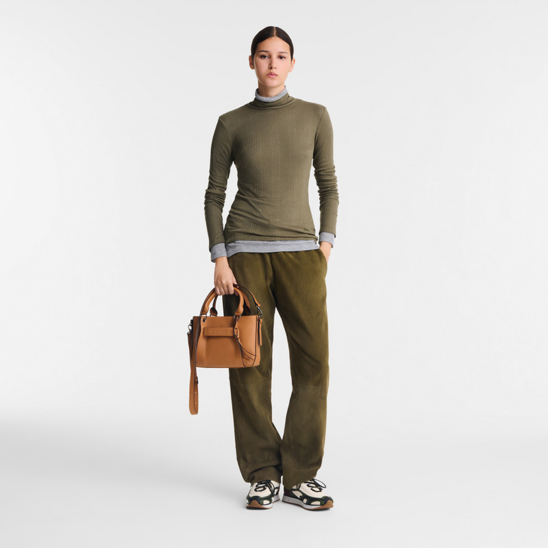 Longchamp Longchamp 3D S Handbag Natural - Leather outlook