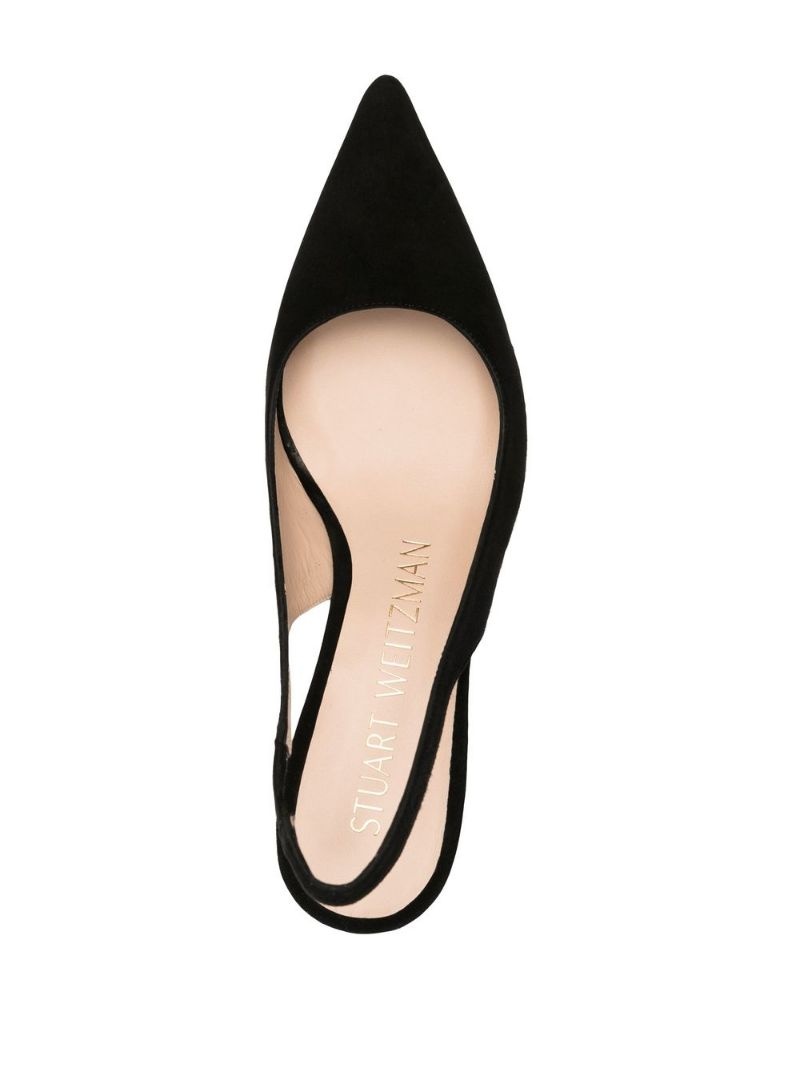 85mm slingback suede pumps - 4