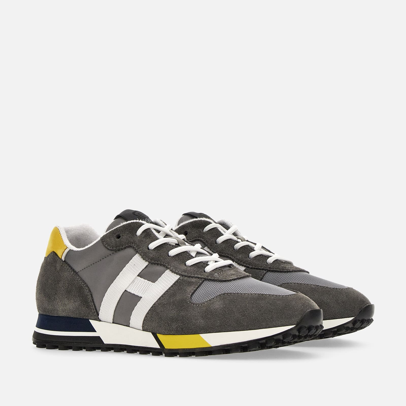 Sneakers Hogan H383 Grey White Yellow - 2