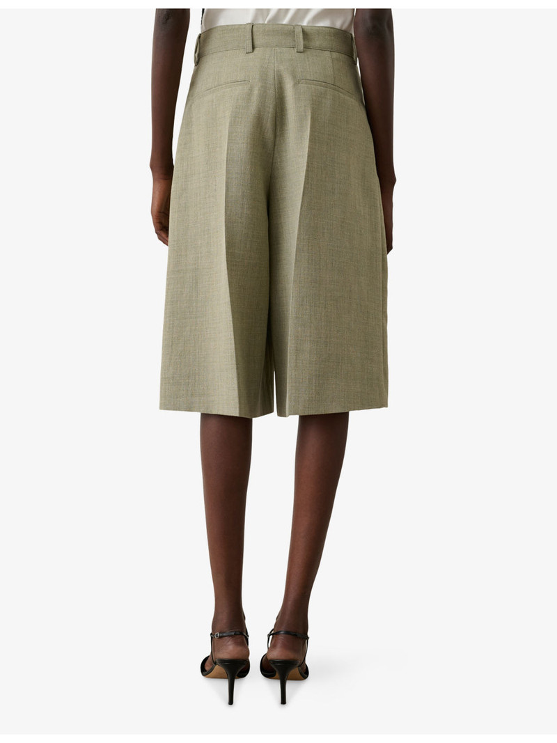 Imogen Wide-Leg Cotton-Poplin Shorts 3