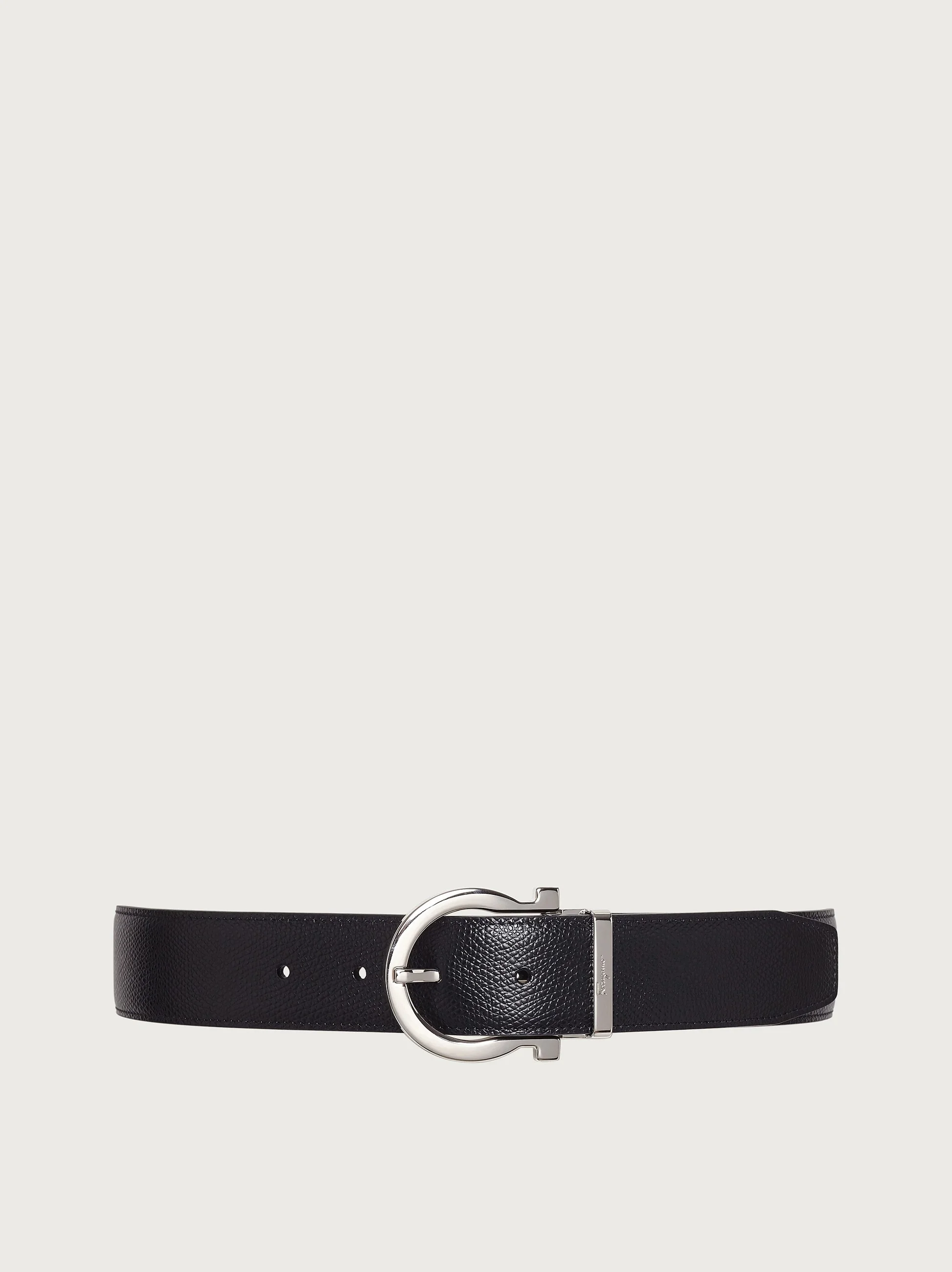 Reversible and adjustable Gancini belt - 1