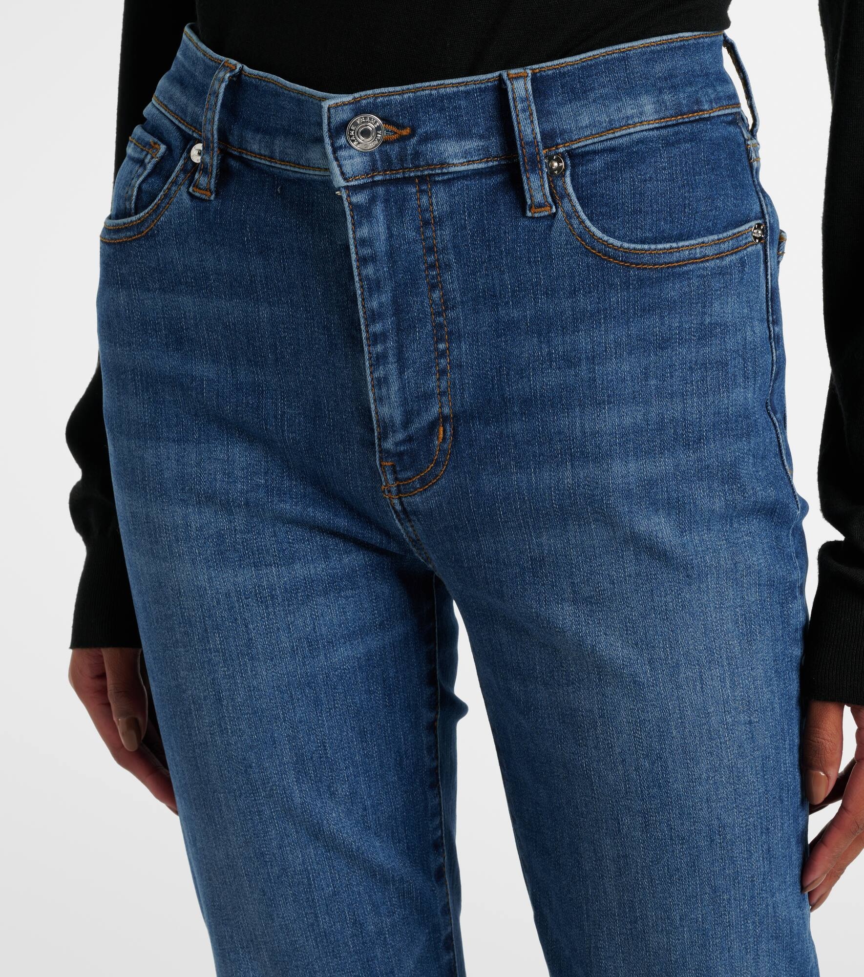 Le High Straight cropped straight jeans - 4