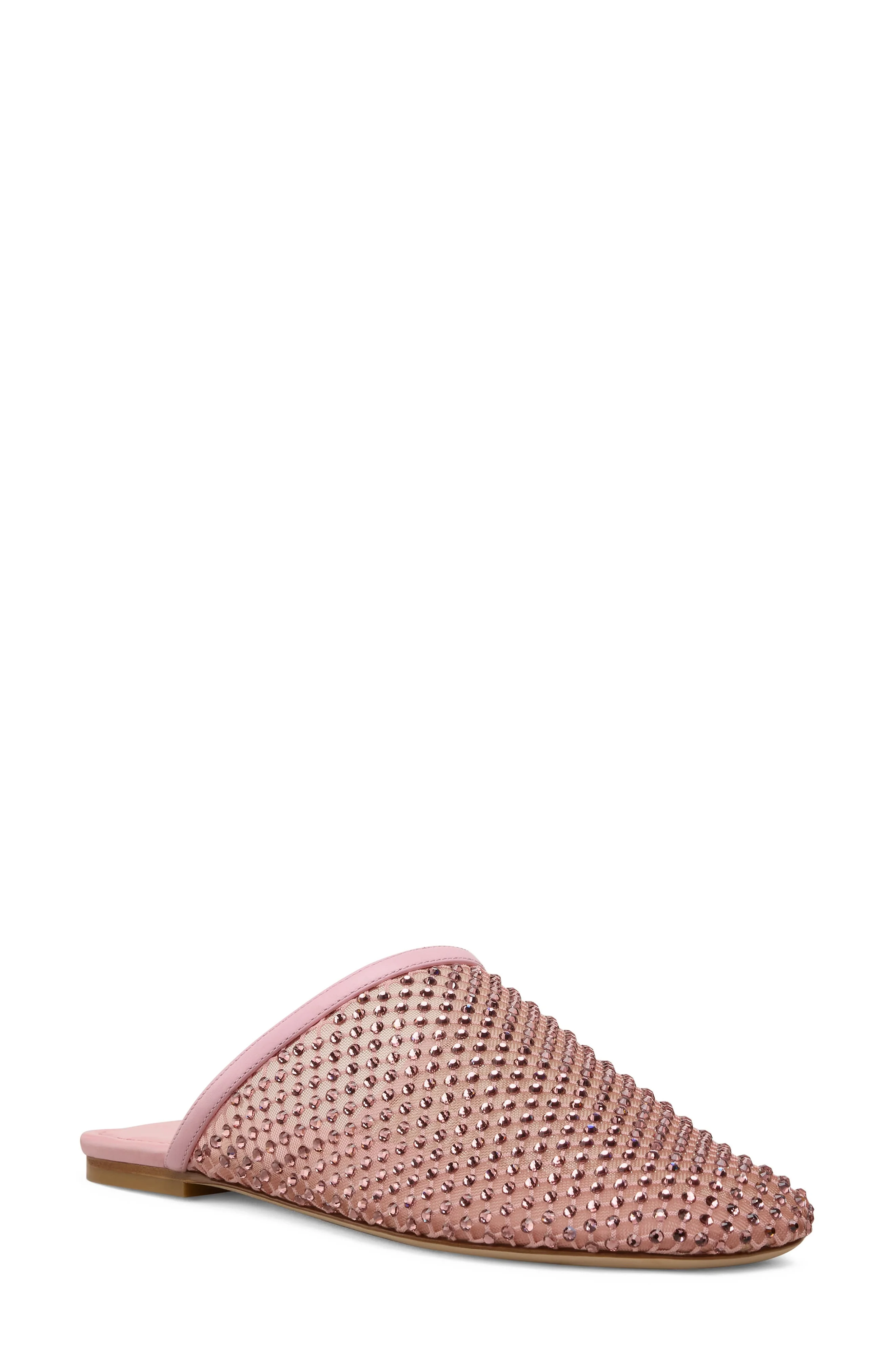 Stuart Weitzman Bareitall Mesh Mule in Pink Marshmallow at Nordstrom - 1