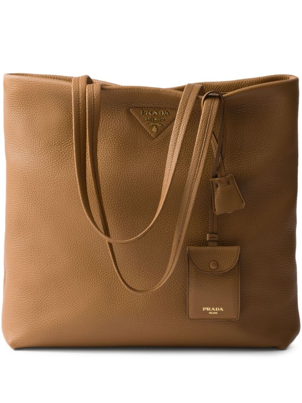 large leather tote bag - 1