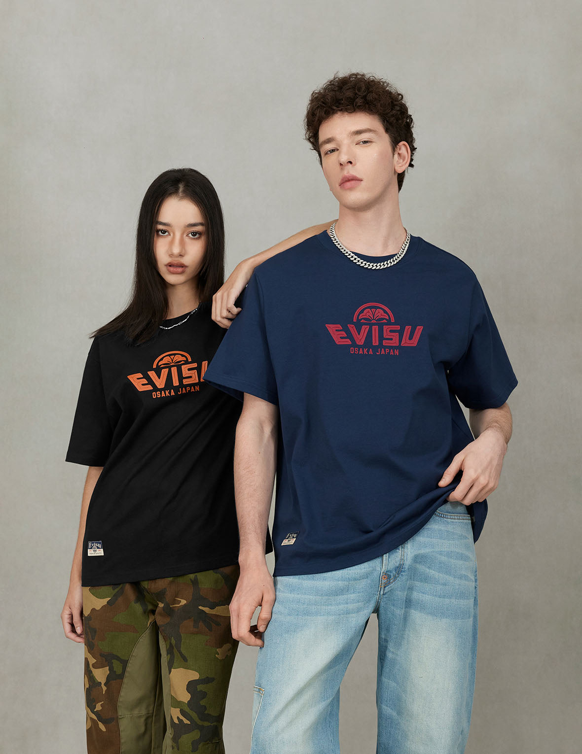 Multi-Pocket with Seagull Print 3D Fit Jeans - 7