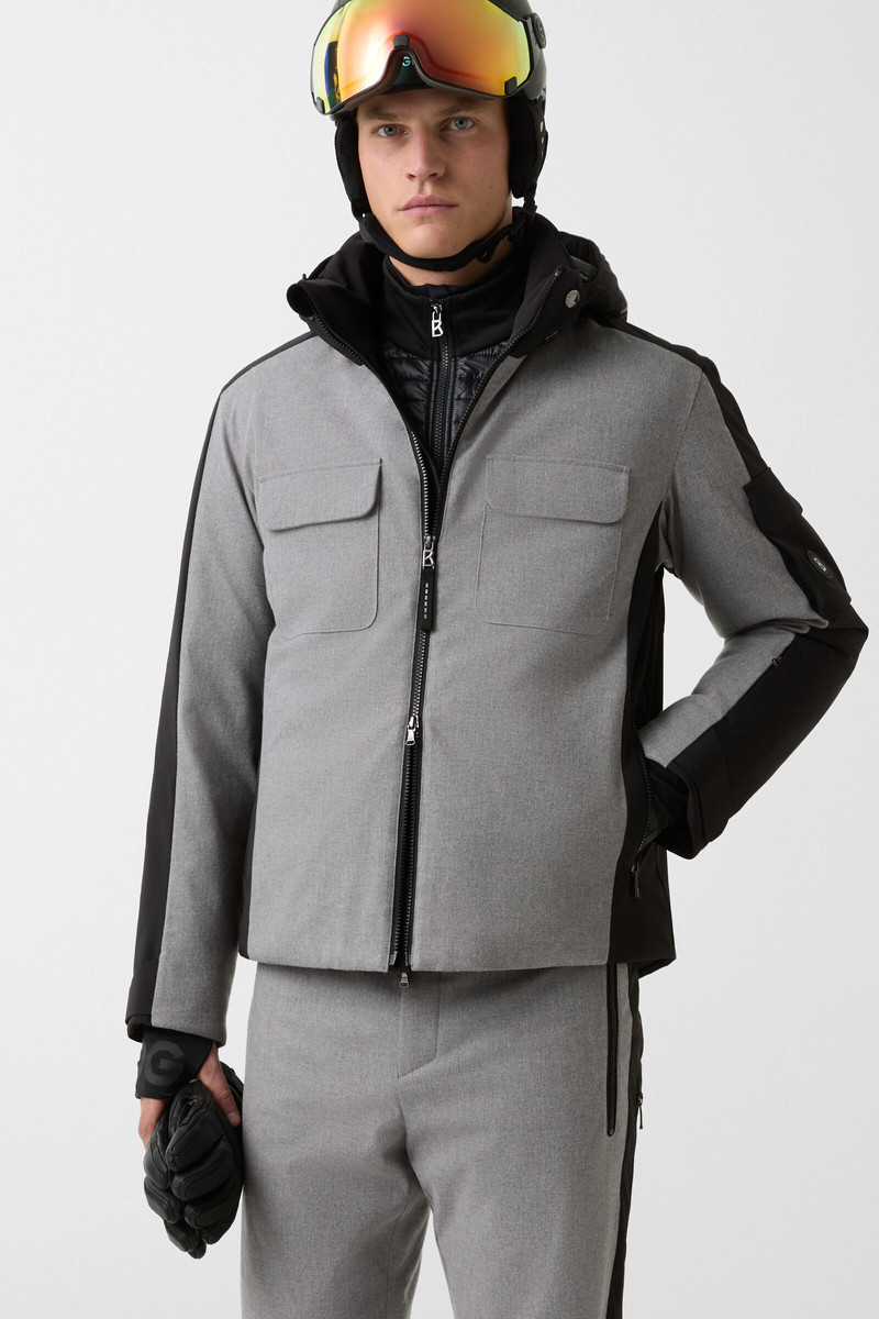 Cobeyn down ski jacket in Gray/black 2