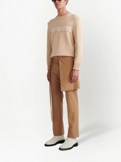 Off-White apron-detail tailored trousers outlook