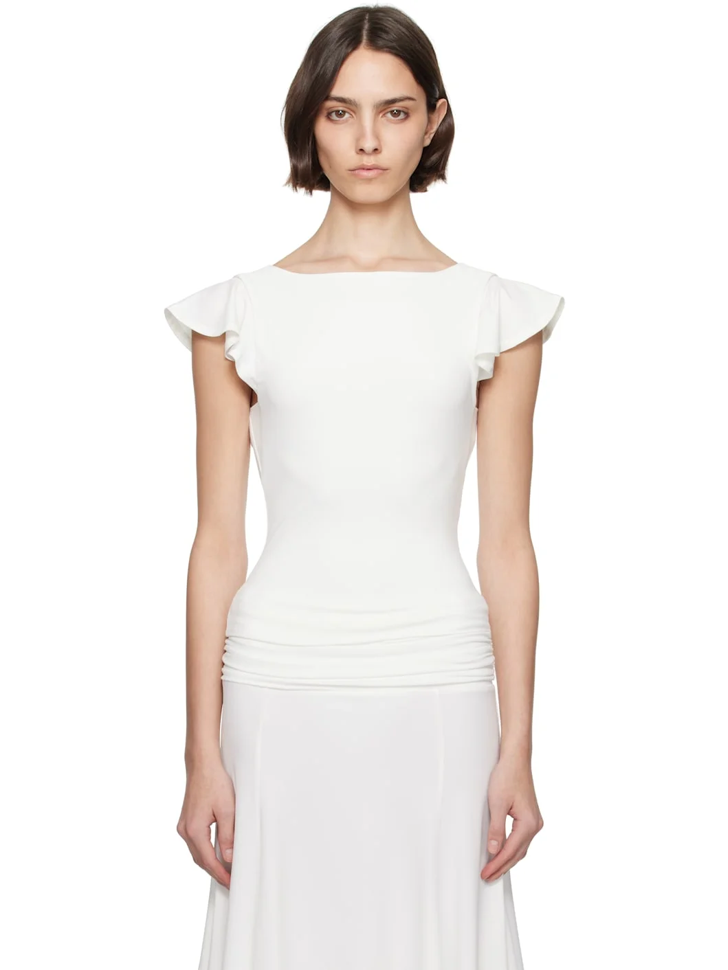 White Soffiano T-shirt - 1