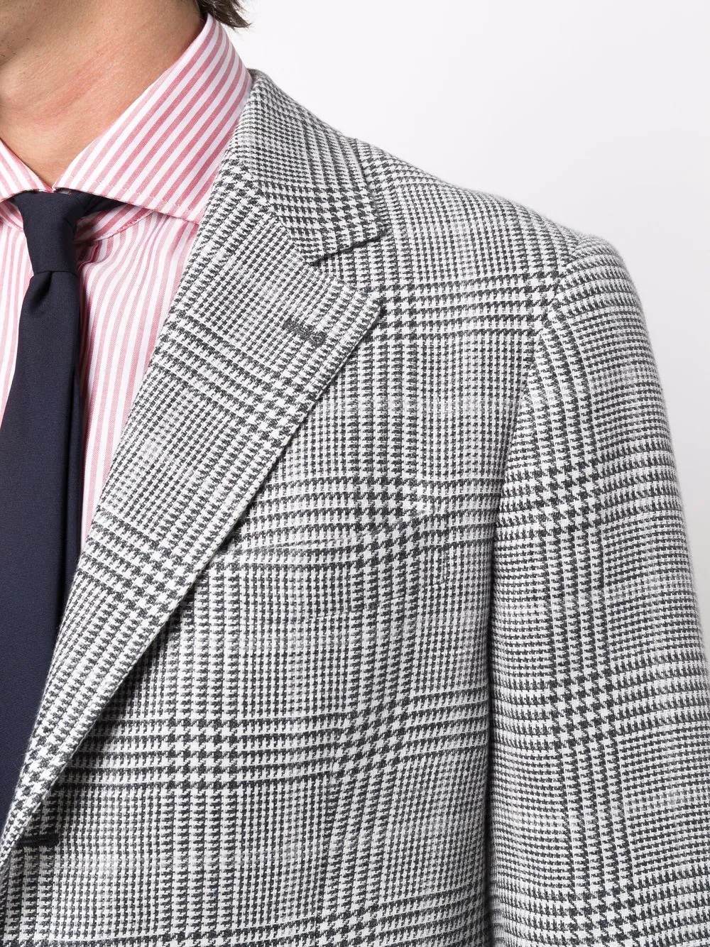 houndstooth-print single-breasted blazer - 5