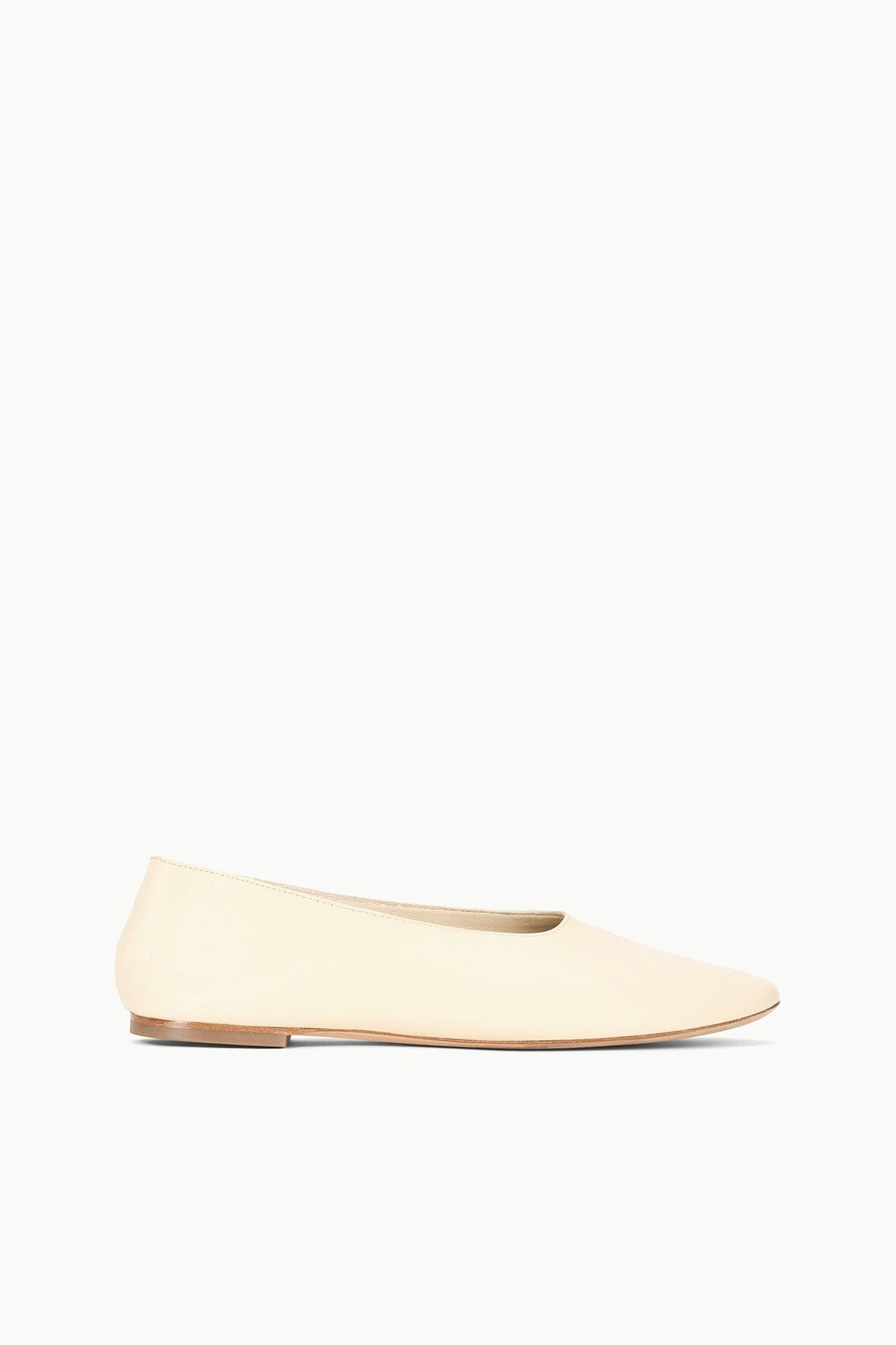 STAUD ALBA BALLET FLAT CREAM - 1