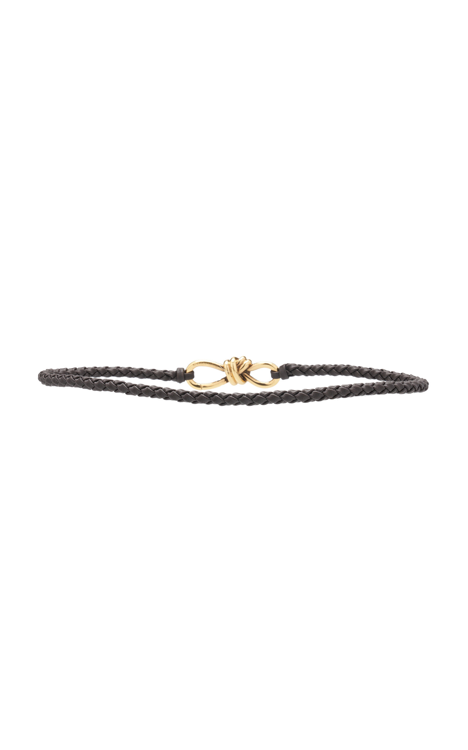 Andiamo Intreccio Leather Belt brown - 3