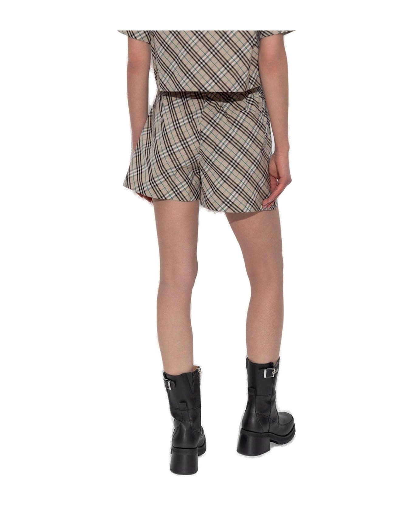 Vintage Check Drawstring Shorts - 2