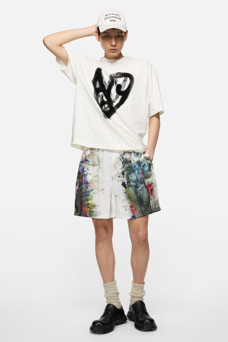 Acne Studios Printed t-shirt - Optic White outlook
