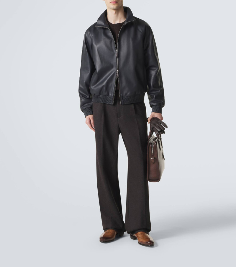 Berluti Scritto leather loafers outlook