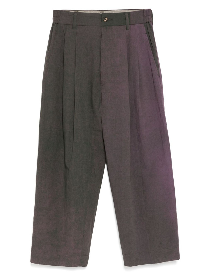 Collaged Wide Leg trousers 1