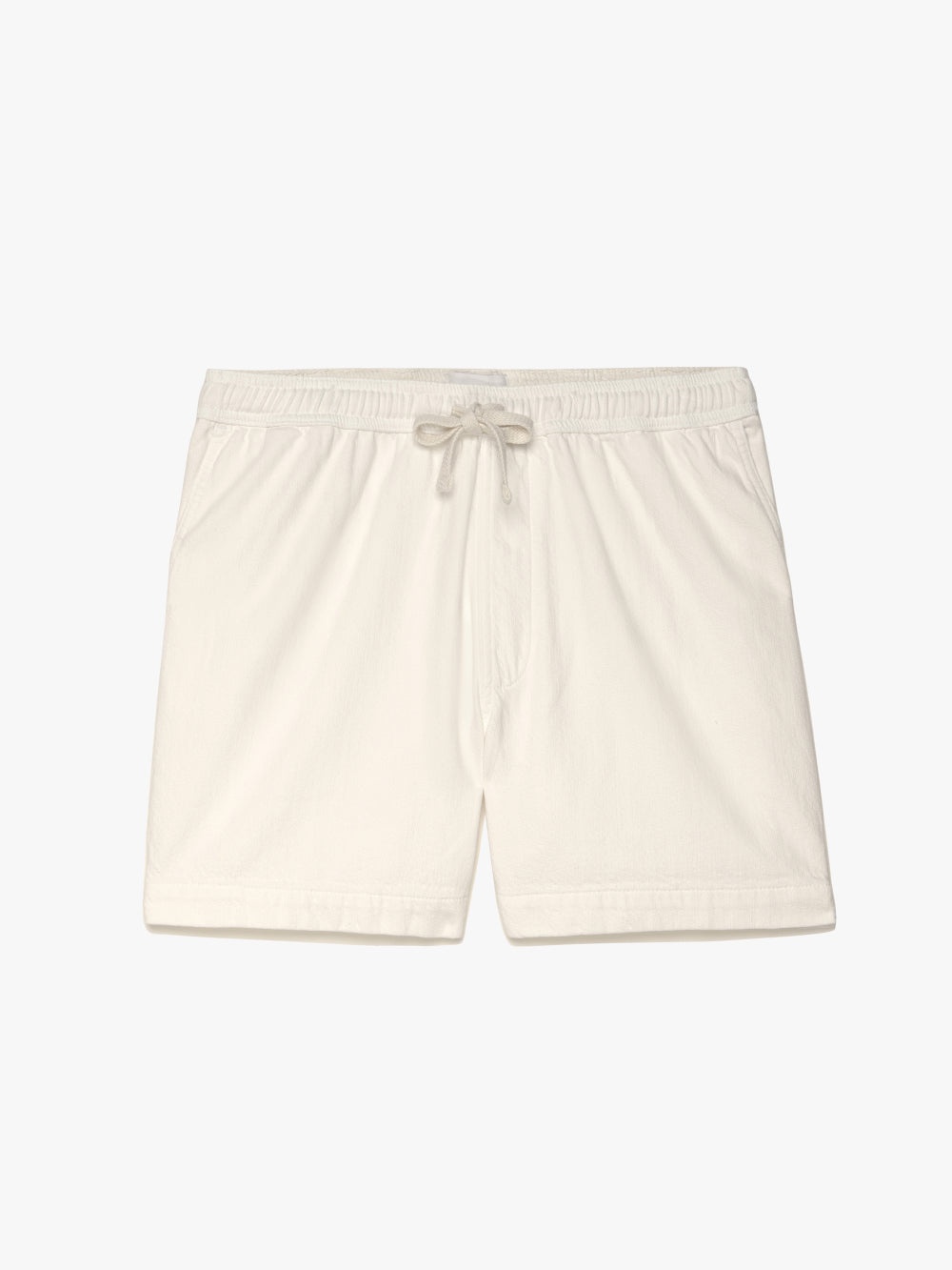 Textured Terry Short in Off White - 1