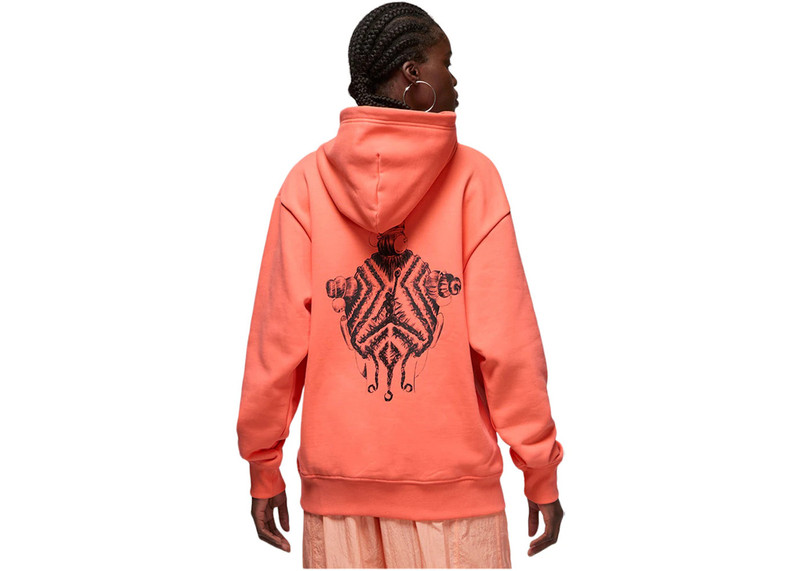 Jordan Jordan Womens Bephies Beauty Supply Pullover Hoodie Lt Wild Mango outlook