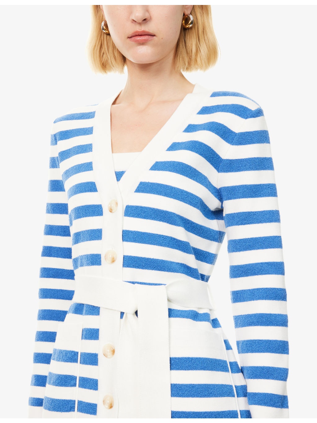 Ari Stripe Knitted Cardigan - 5