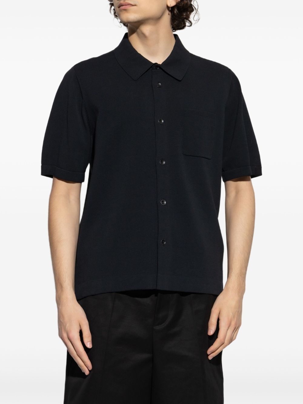 short-sleeved button-up shirt - 3