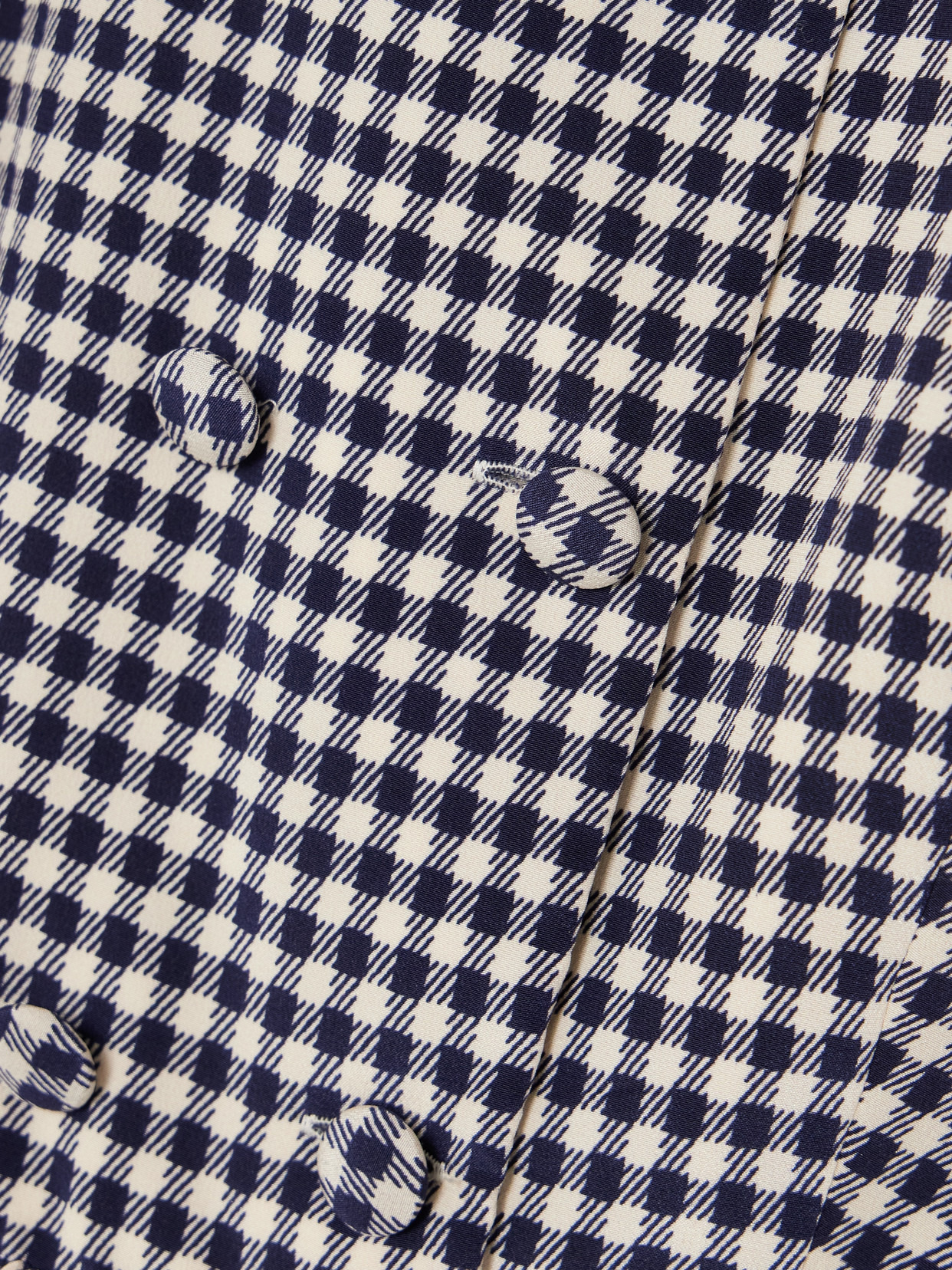 Lace-trimmed Gingham Silk-crepe Mini Dress - 4