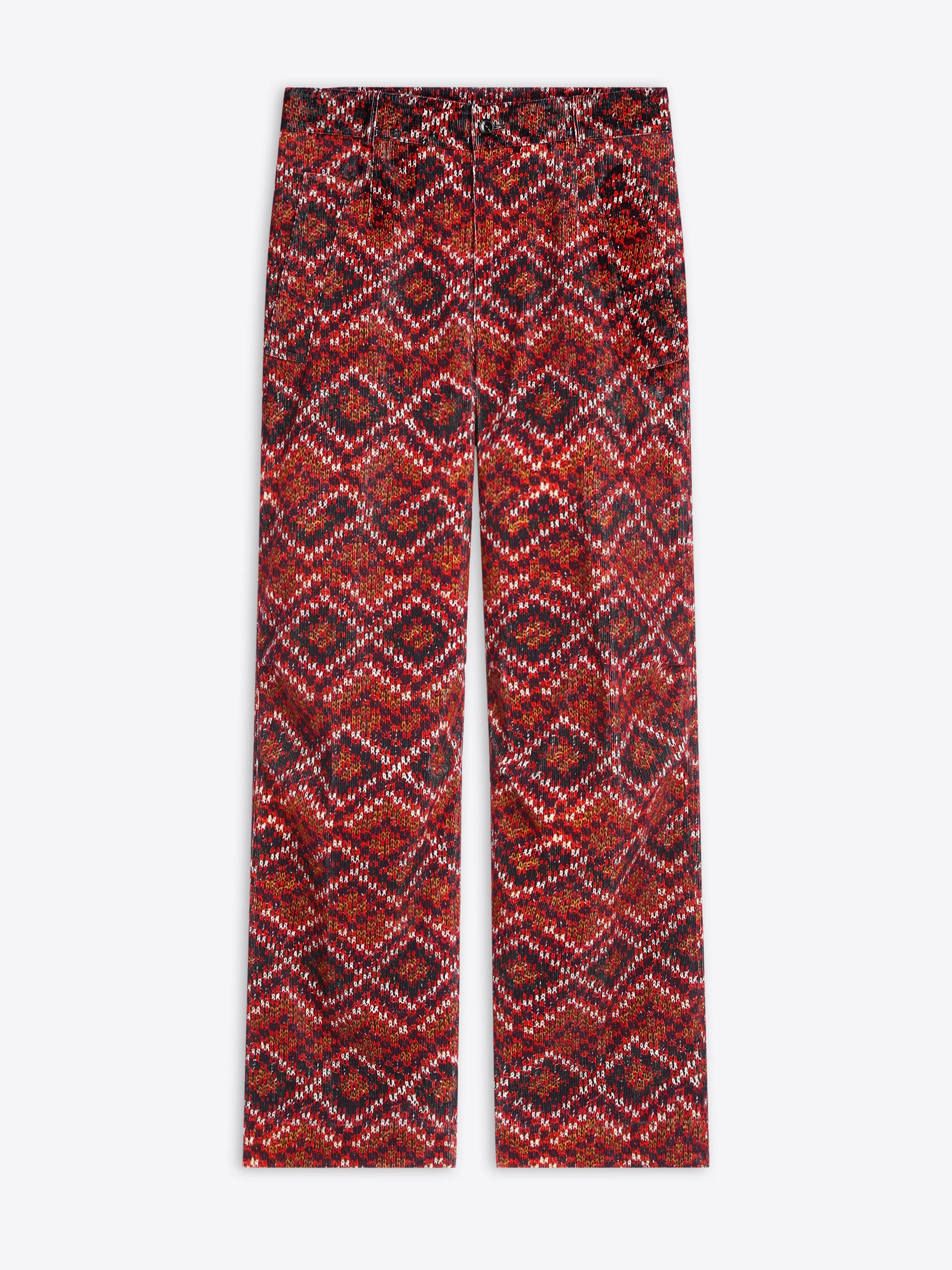 PRINTED CORDUROY PANTS - 1