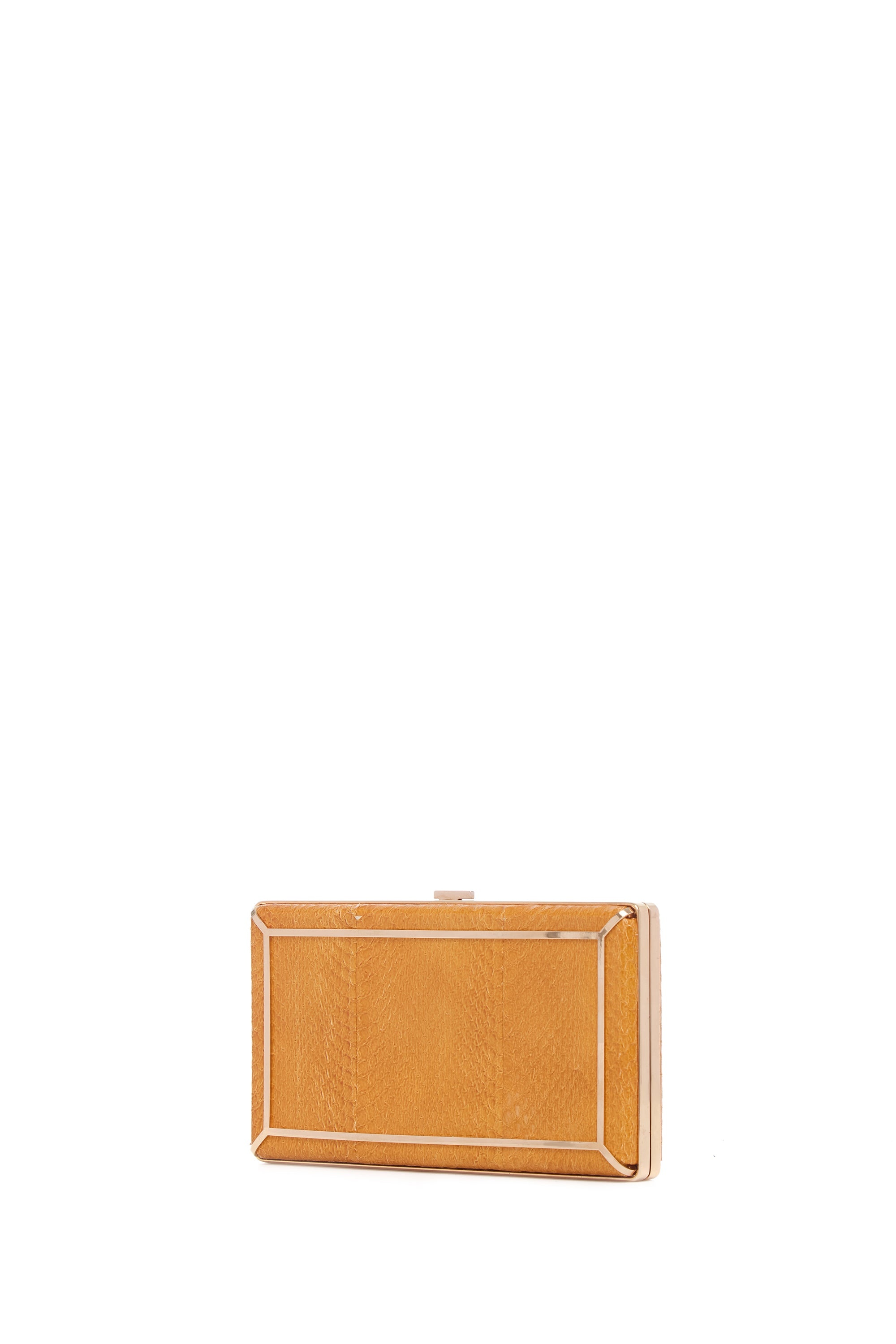 Callas Clutch in Saffron Snakeskin - 2