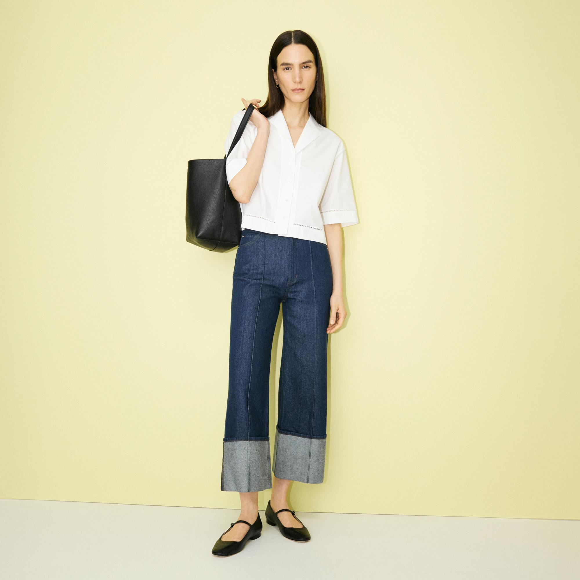 Boxy Camp Shirt in City Poplin - 9