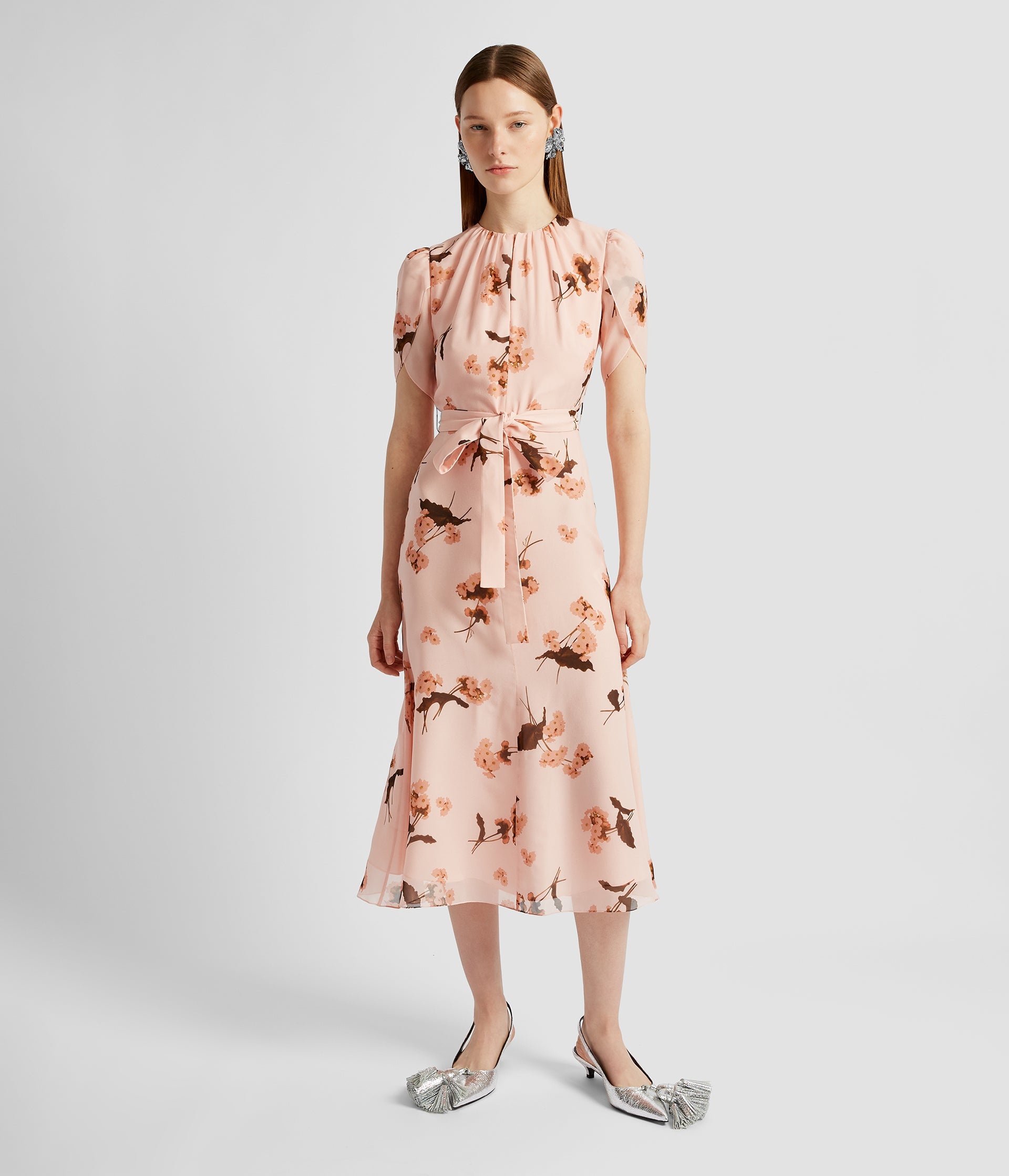 SHORT SLEEVE MIDI DRESS - 4