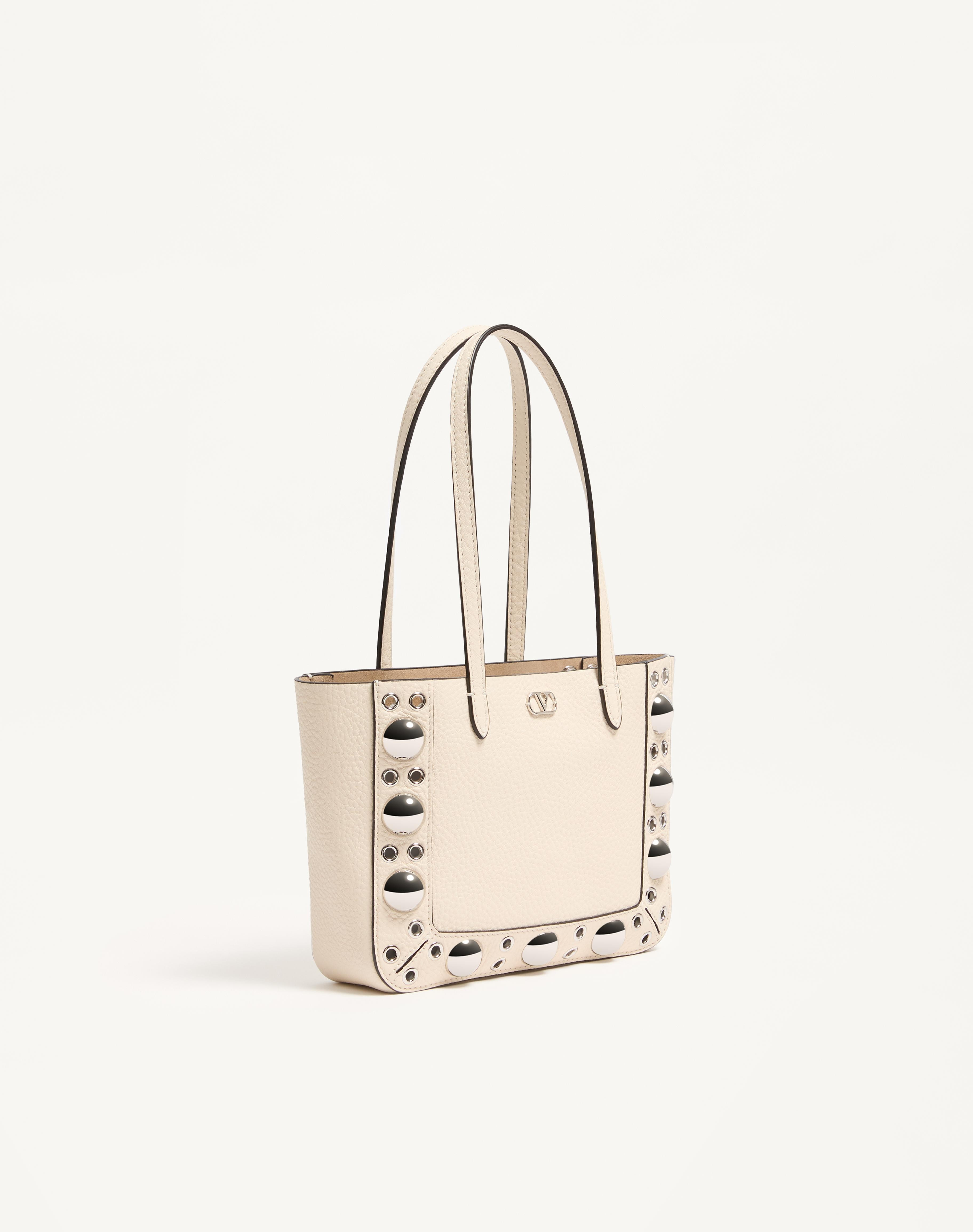 VALENTINO GARAVANI NELLCÔTE MINI SHOPPING BAG IN GRAINY CALFSKIN - 3