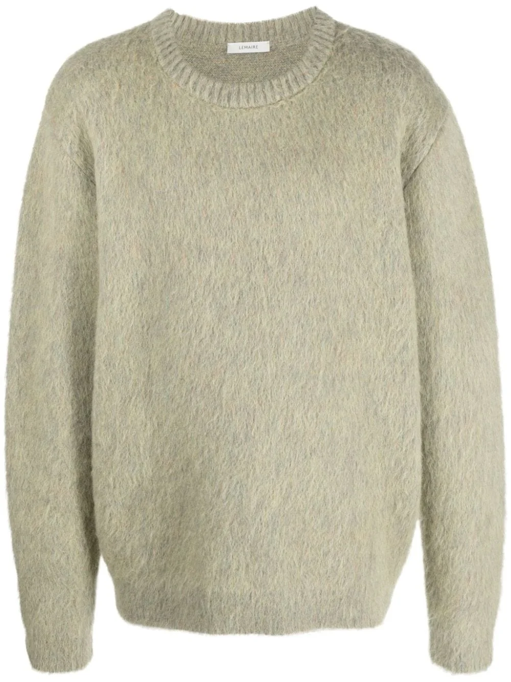 crew-neck brushed-effect jumper - 1
