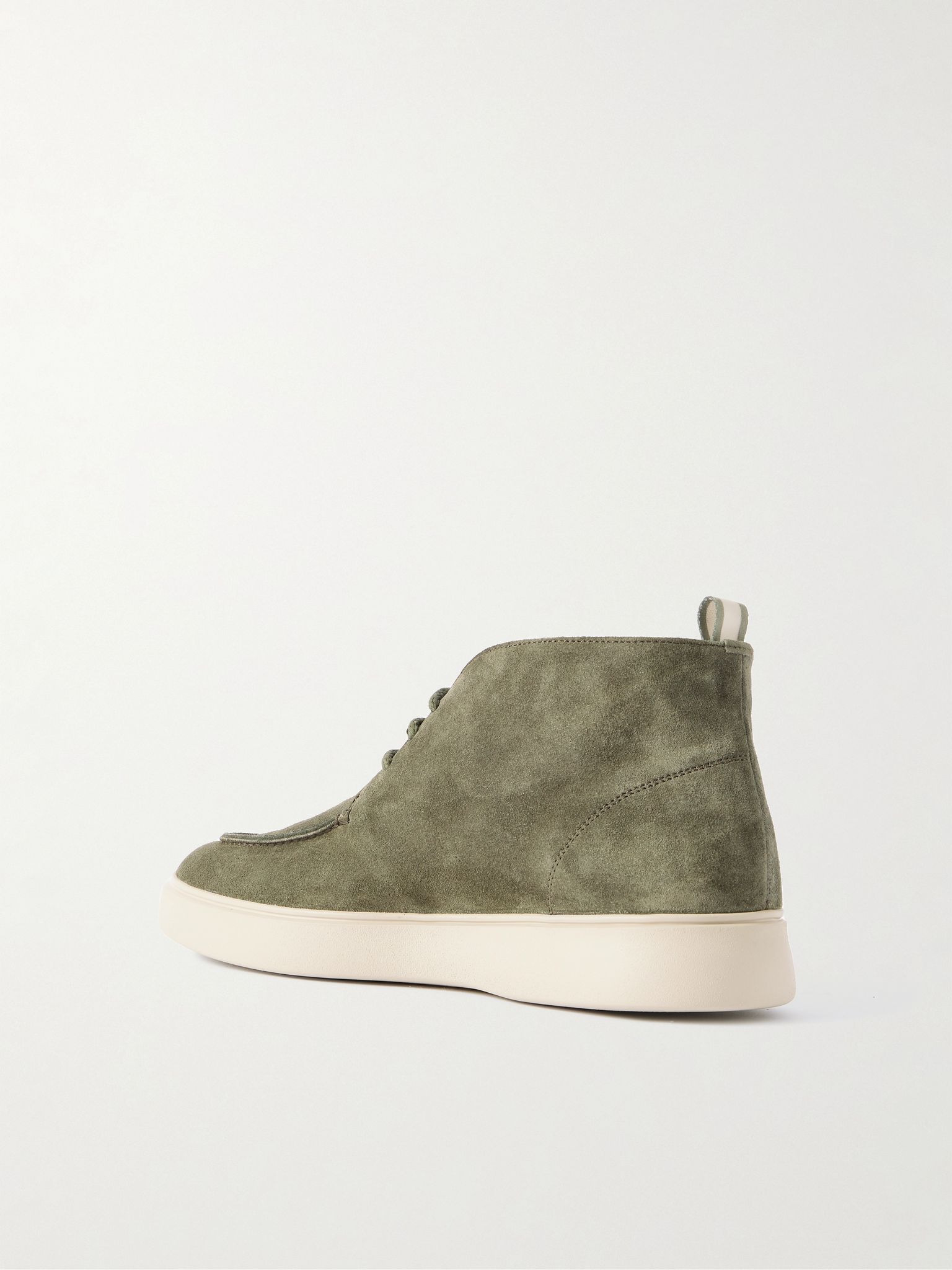 Frame 002 Suede Chukka Boots Green - 4
