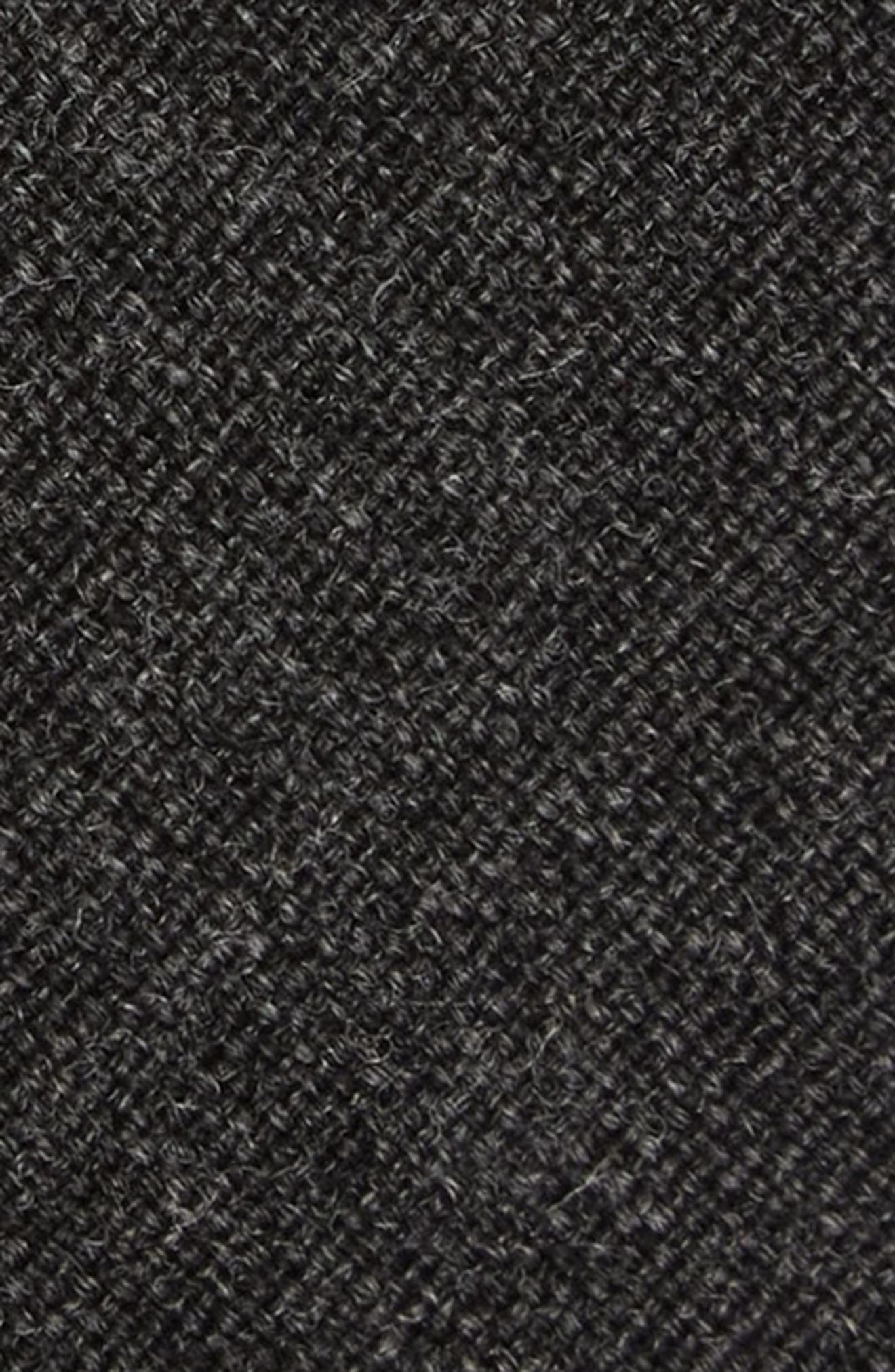 Thom Browne Grosgrain Trim Wool Tie in Dark Grey at Nordstrom - 2