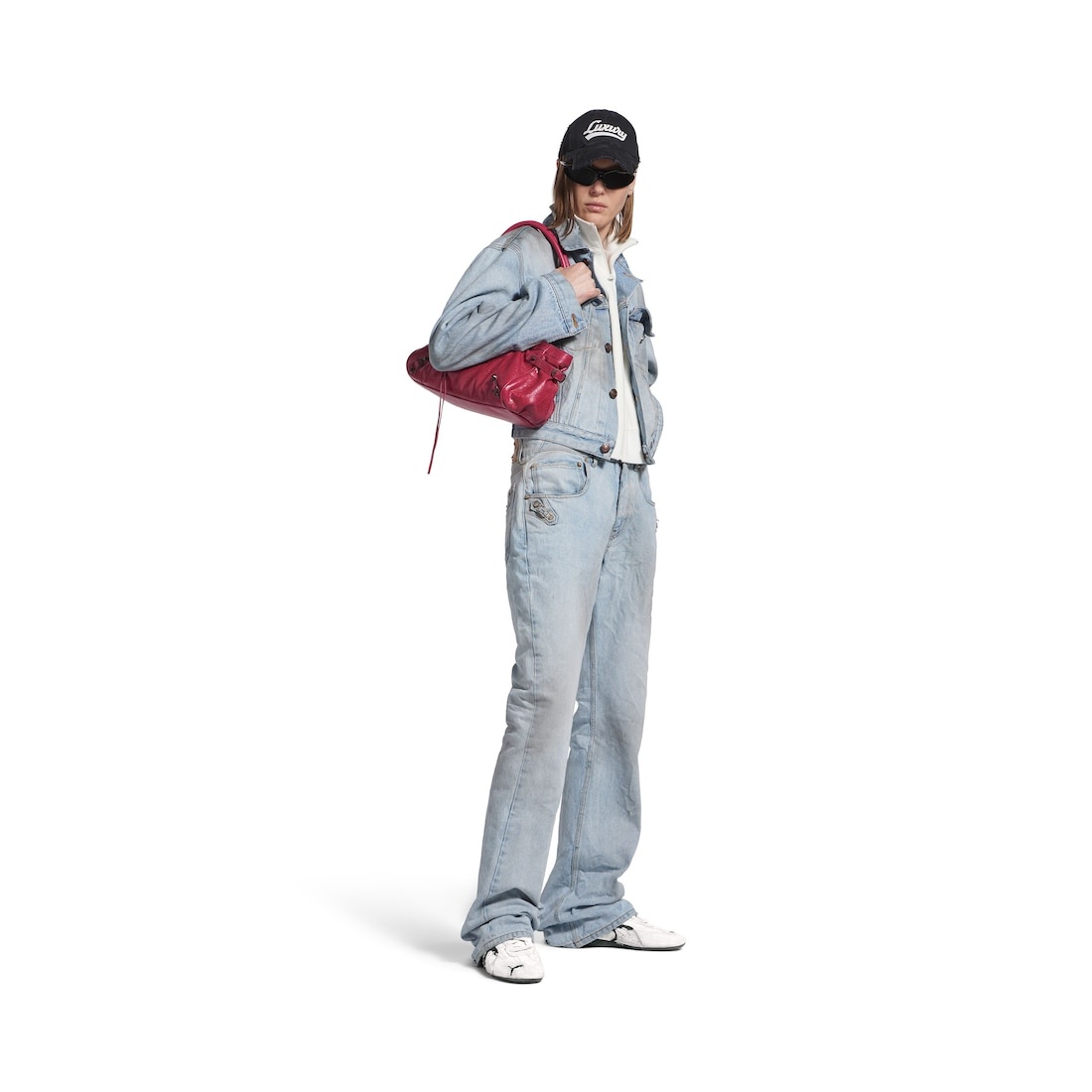 Speedcat Suede Balenciaga in White/black - 9