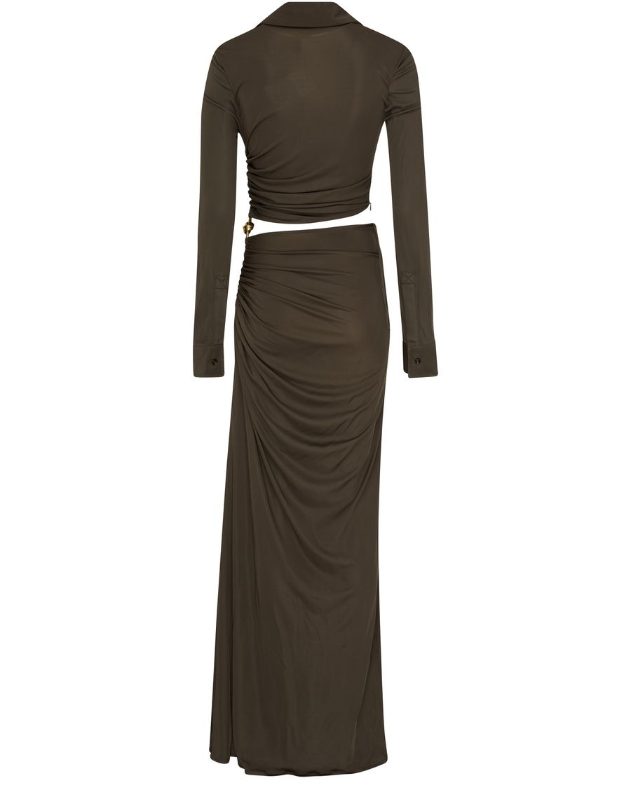 Long flowing dress in viscose - 3