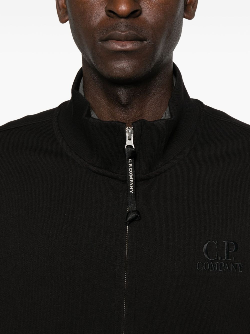 zip-up logo sweatshirt - 5