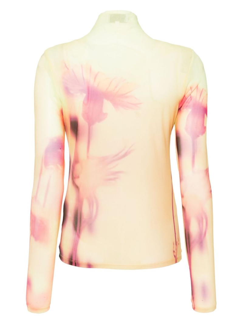 Collina Strada meadow plaid cardio nova top outlook