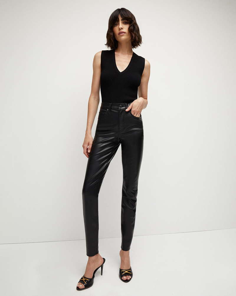 VERONICA BEARD DEBBIE SKINNY VEGAN LEATHER PANT outlook