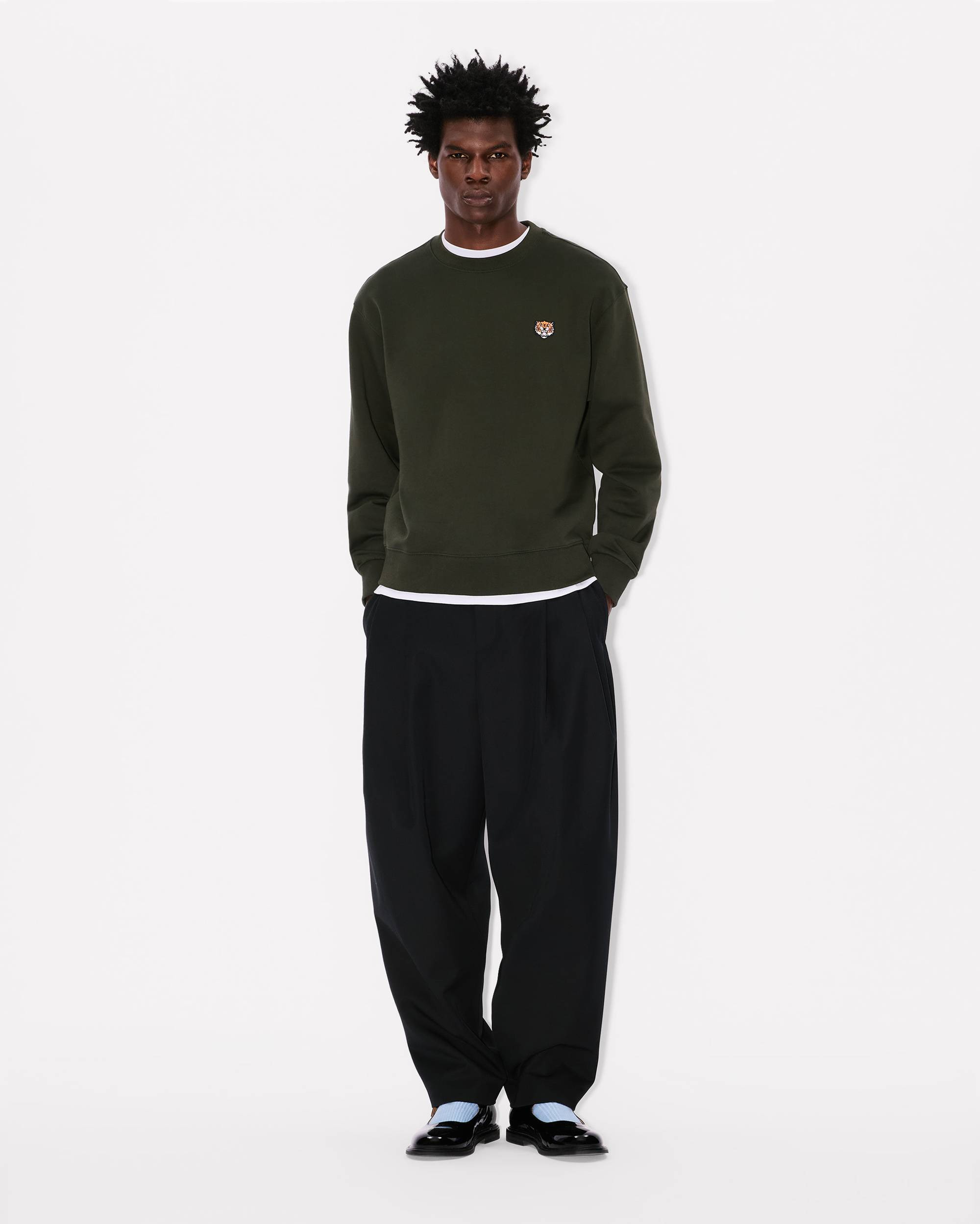 'KENZO Happy Tiger' embroidered sweatshirt in cotton - 5