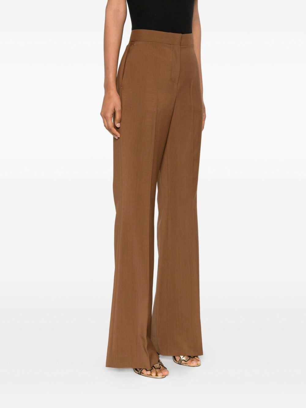Wool flared trousers - 3