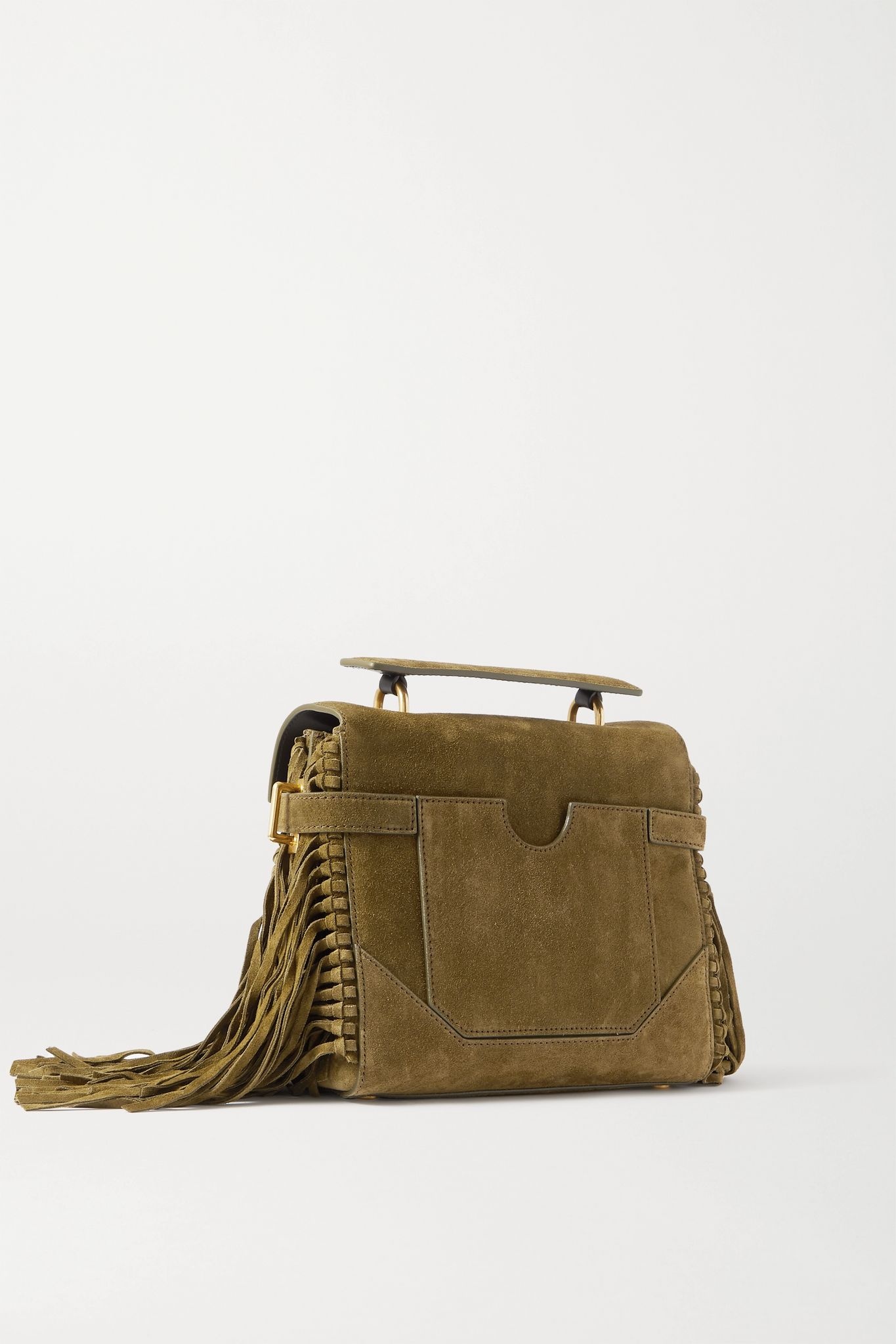 B-Buzz 19 fringed suede shoulder bag  - 3