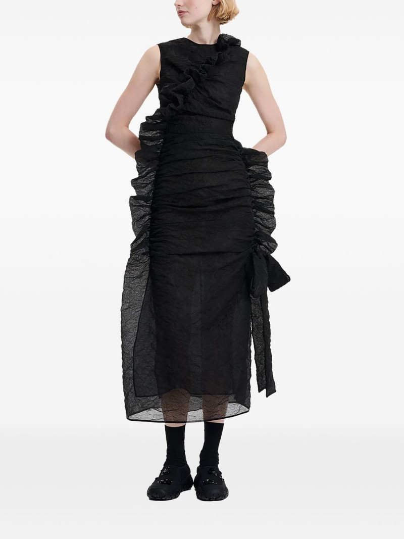 CECILIE BAHNSEN ruffled sleeveless dress outlook