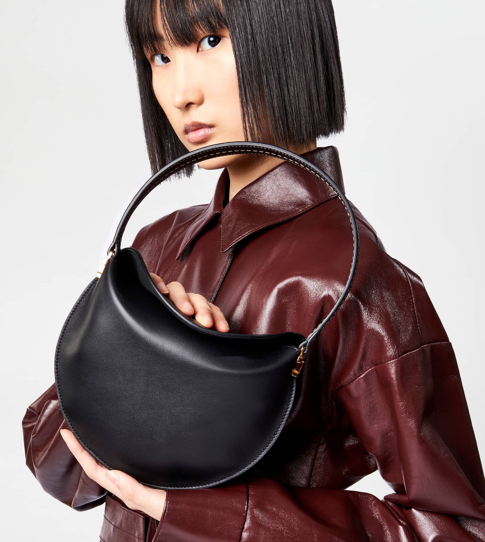 HOBO BAG TOD'S T CASE IN LEATHER MICRO - BLACK - 2