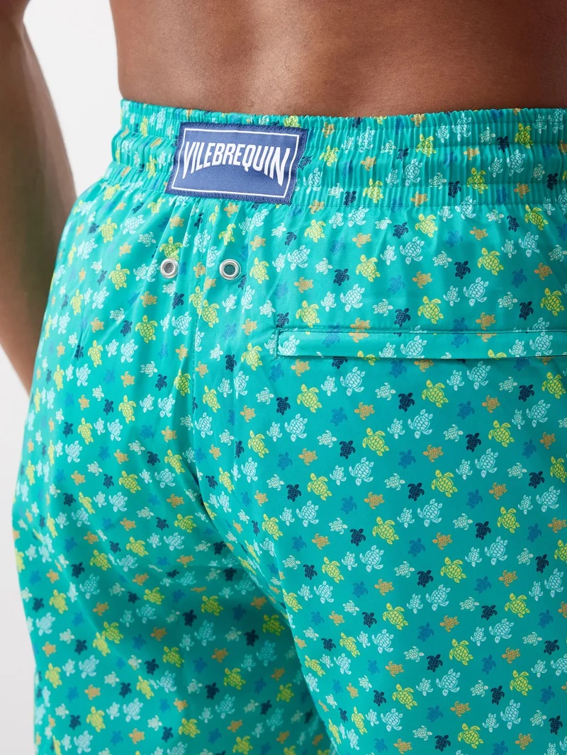 Mahina turtle-print recycled swim shorts - 4