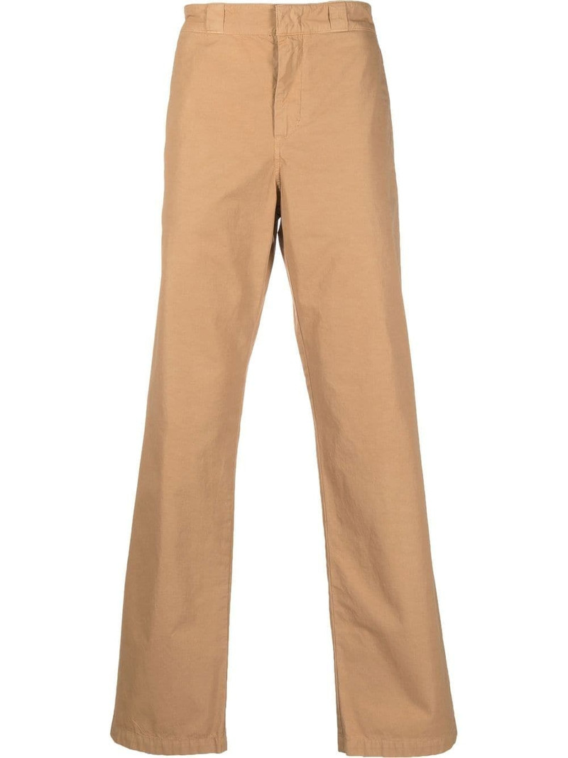 straight-leg cotton trousers 1
