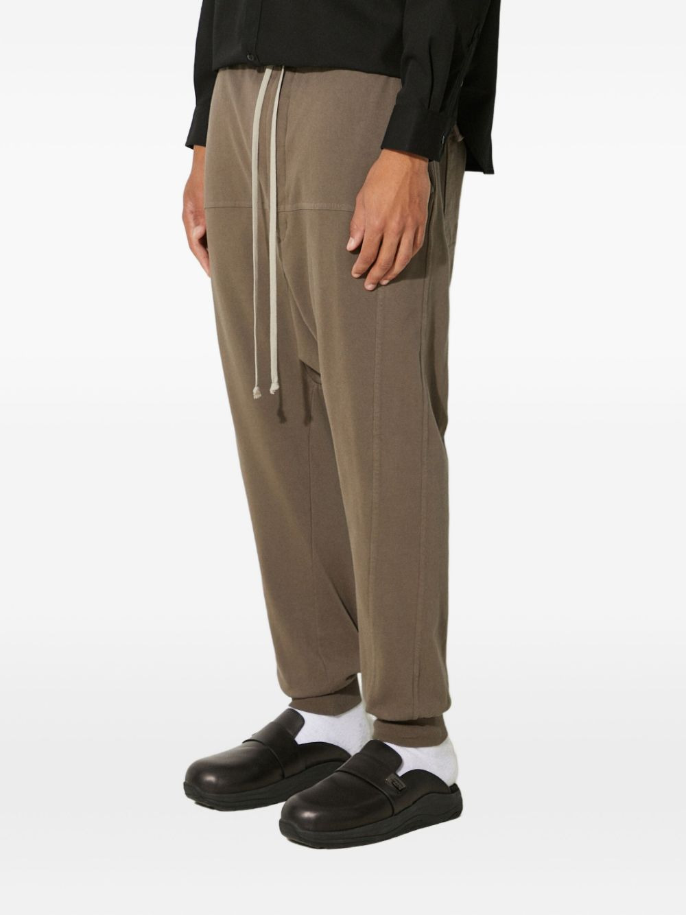 drawstring drop-crotch trousers - 2