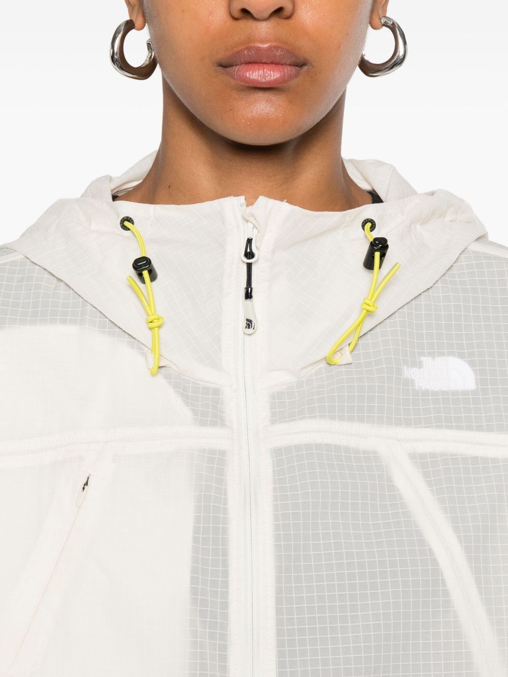 hooded zip-up windbreaker jacket - 5