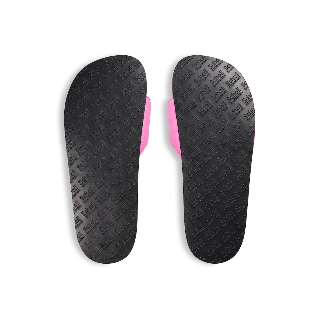Women's Balenciaga I Scholl Flat Sandal in Glossy Pink - 7