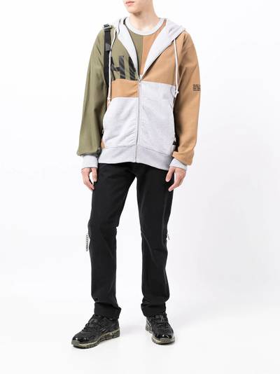 Helmut Lang multi-panel drawstring hoodie outlook